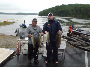 1st place and lunker SM - Mike Wolfenbarger (left) Steve Miracle (right)